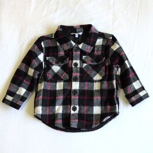 george black plaid shacket 3T toddler boys